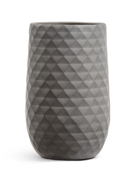 Кашпо TREEZ ERGO - Diamond - Высокая округлая чаша - Мокко