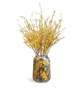 Сет № 159 - Композиция с форзицией в кашпо Treez Effectory Savage Garden