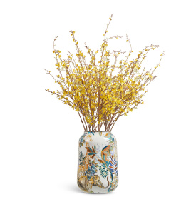 Сет № 160 - Композиция с форзицией в кашпо Treez Effectory Savage Garden