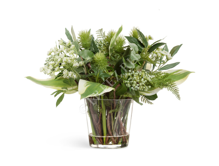 "Green Lifestyle" в стеклянной вазе с водой фото