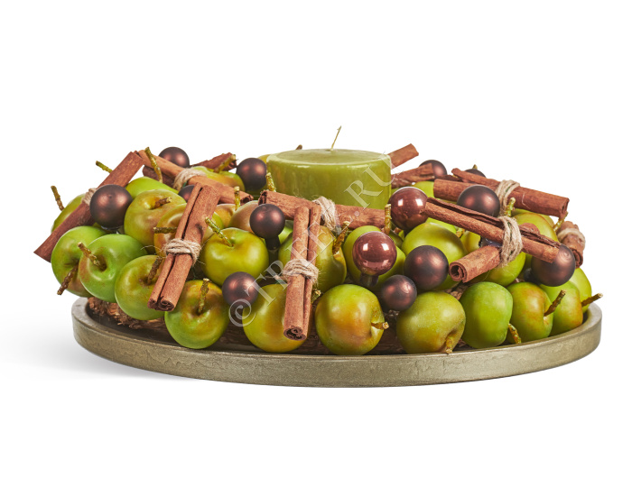 Яблочки-мини зеленые в коробке фото