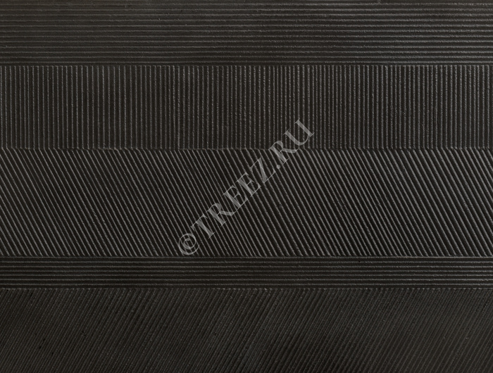 Кашпо TREEZ ERGO - Graphics - Низкий прямоугольник - Чёрный графит фото