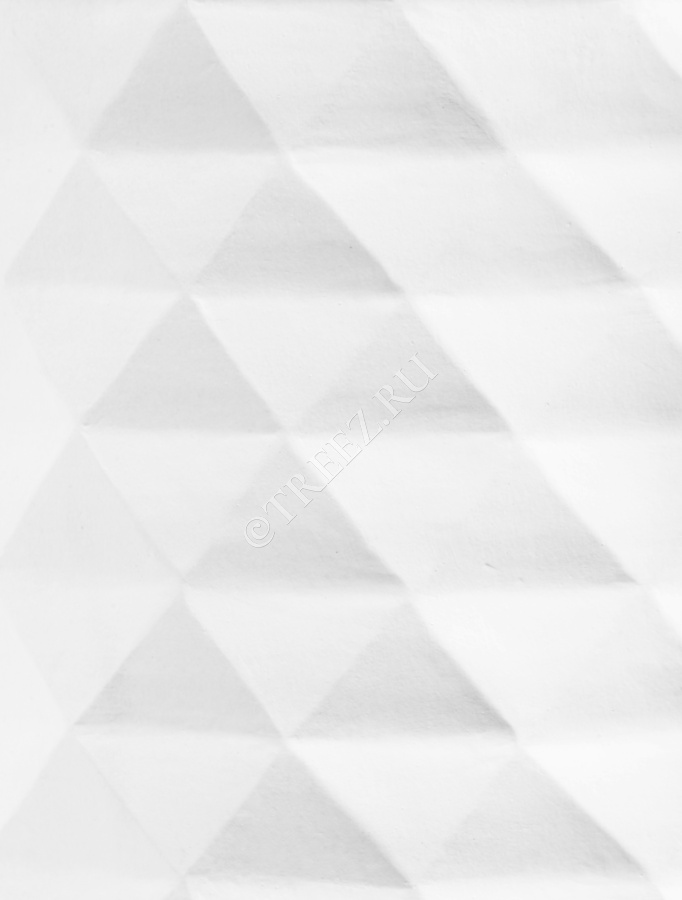 Кашпо TREEZ ERGO - Diamond - Низкая чаша - Белый камень фото