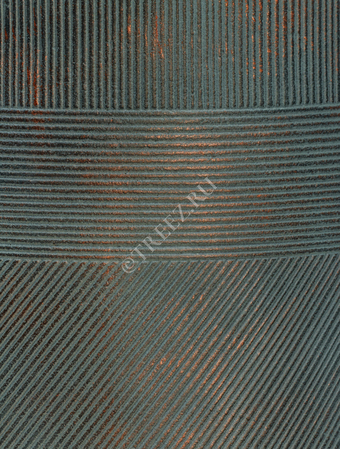 Кашпо TREEZ ERGO - Graphics - Низкая чаша - Окись с медной патиной фото