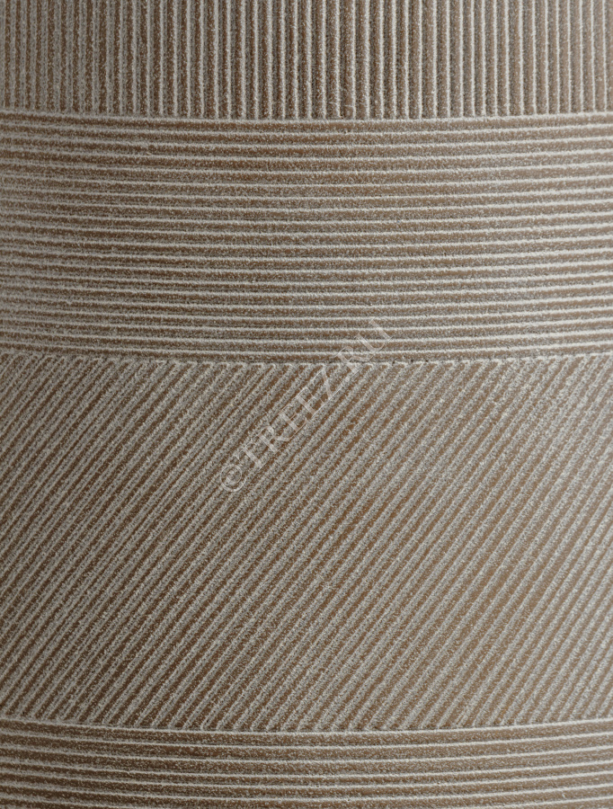 Кашпо TREEZ ERGO - Graphics - Низкая чаша - Капучино фото