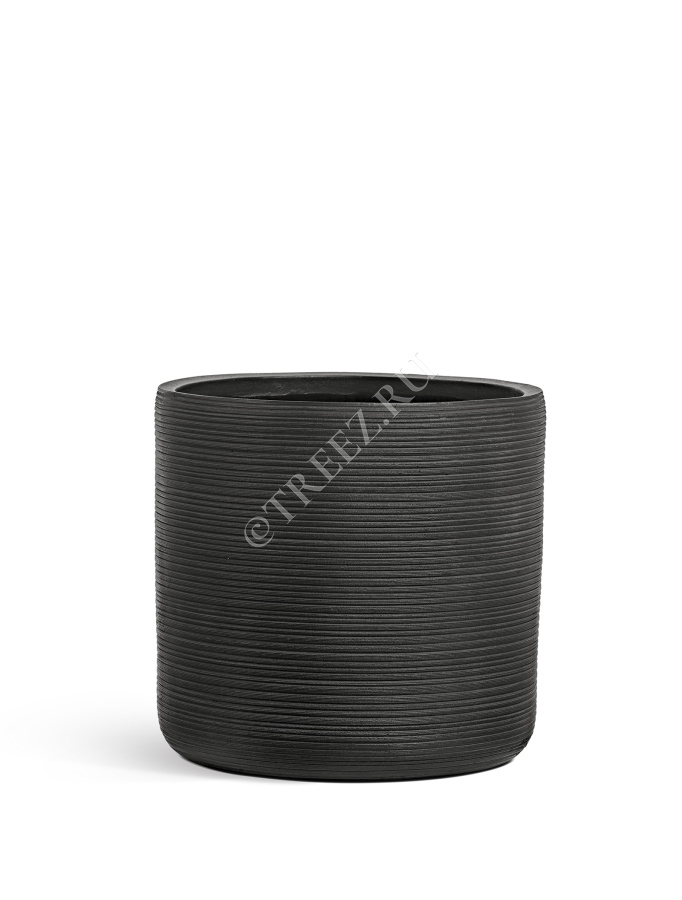 Кашпо TREEZ ERGO - TreeLine - Цилиндр - Антрацит фото
