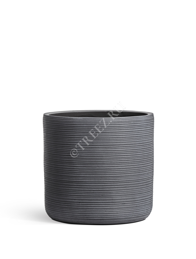 Кашпо TREEZ ERGO - TreeLine - Цилиндр - Дымчато-серый бетон фото