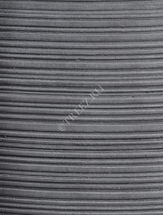 Кашпо TREEZ ERGO - TreeLine - Высокий цилиндр - Дымчато-серый бетон фото