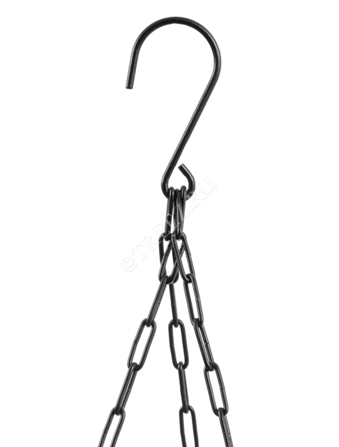 Кашпо TREEZ Effectory - Beton - Чаша большая подвесная - Тёмно-серый бетон фото