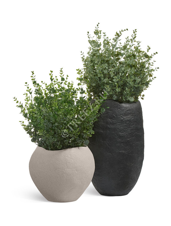 Кашпо TREEZ Effectory - Organic - Сфера - Белый песок фото