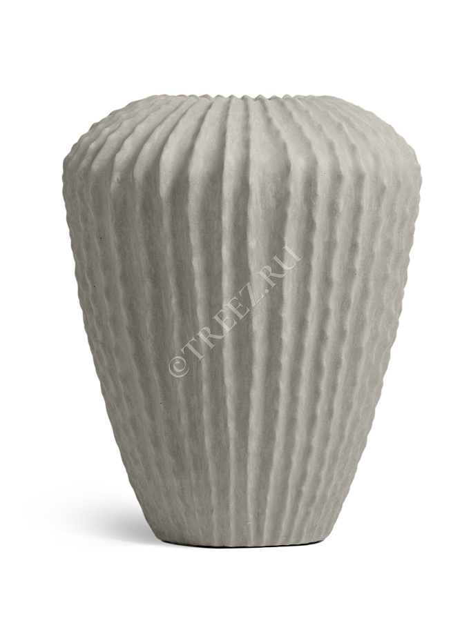 Кашпо TREEZ Effectory - Moho - Высокая Design-ваза - Белый песок фото