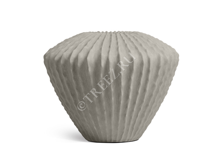 Кашпо TREEZ Effectory - Moho - Сферическая Design-ваза - Белый песок фото