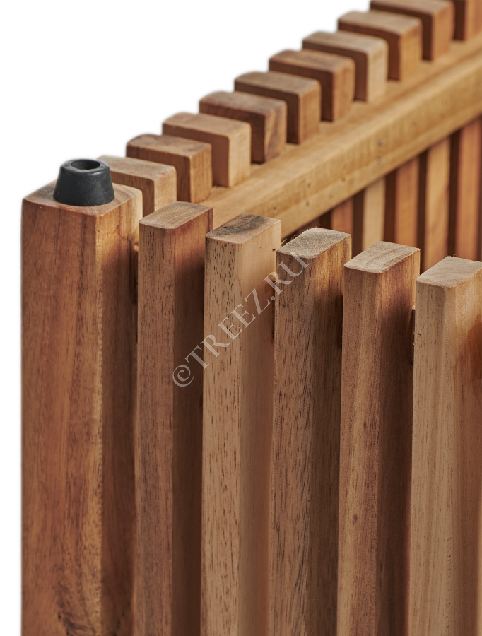 Кашпо TREEZ Effectory - Timberline - Низкий дивайдер - Тёмное дерево фото