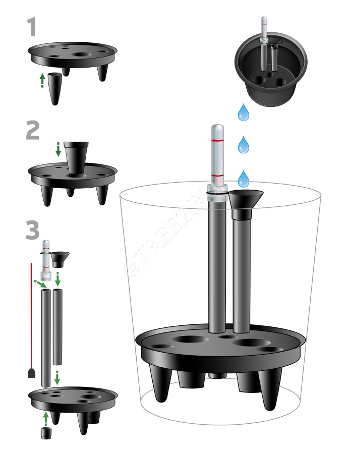 Система автополива D-28 для кашпо TREEZ Effectory - модель D-28 фото