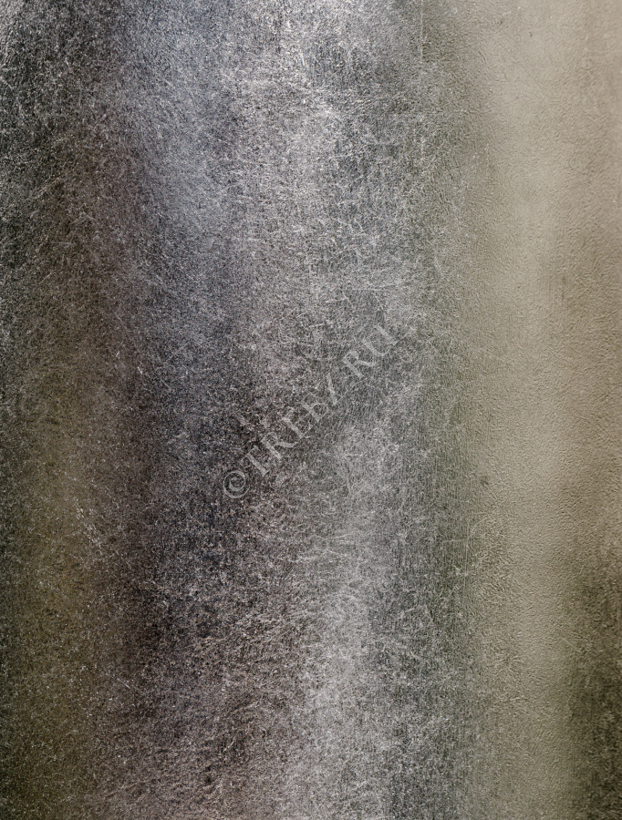 Кашпо TREEZ Effectory - Metal - Высокий округлый конус - Стальное серебро фото