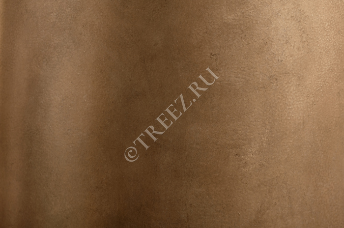 Кашпо TREEZ Effectory - Metal - Низкая конус-чаша - Тёмное матовое золото фото