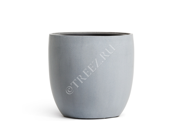 Кашпо TREEZ Effectory - Beton - Округлый конус - Серый ледник фото