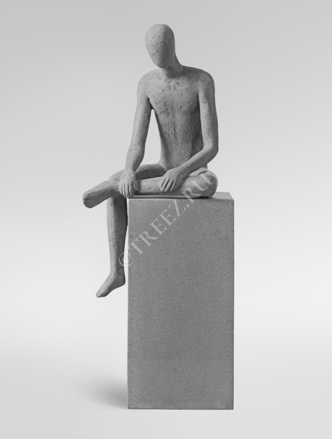 Скульптура TREEZ Effectory - Philosopher's Stone - Спокойствие - Дымчато-серый песок фото