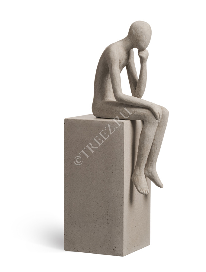 Скульптура TREEZ Effectory - Philosopher's Stone - Размышления о жизни - Белый песок фото