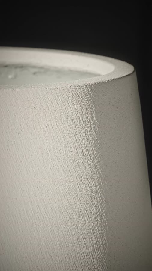 Кашпо TREEZ ERGO - Fine Rock - Design-чаша - Белый камень фото