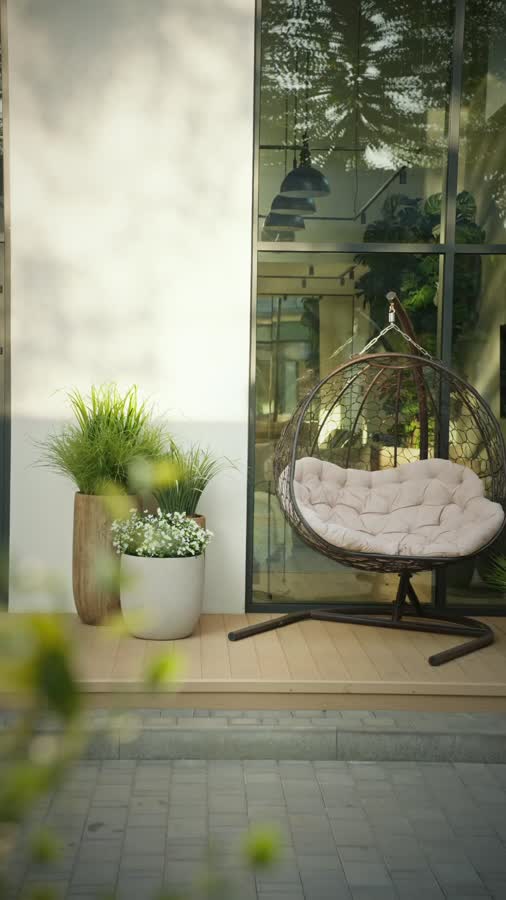 Кашпо TREEZ Effectory - Wood - Высокий округлый конус - Светлый дуб фото